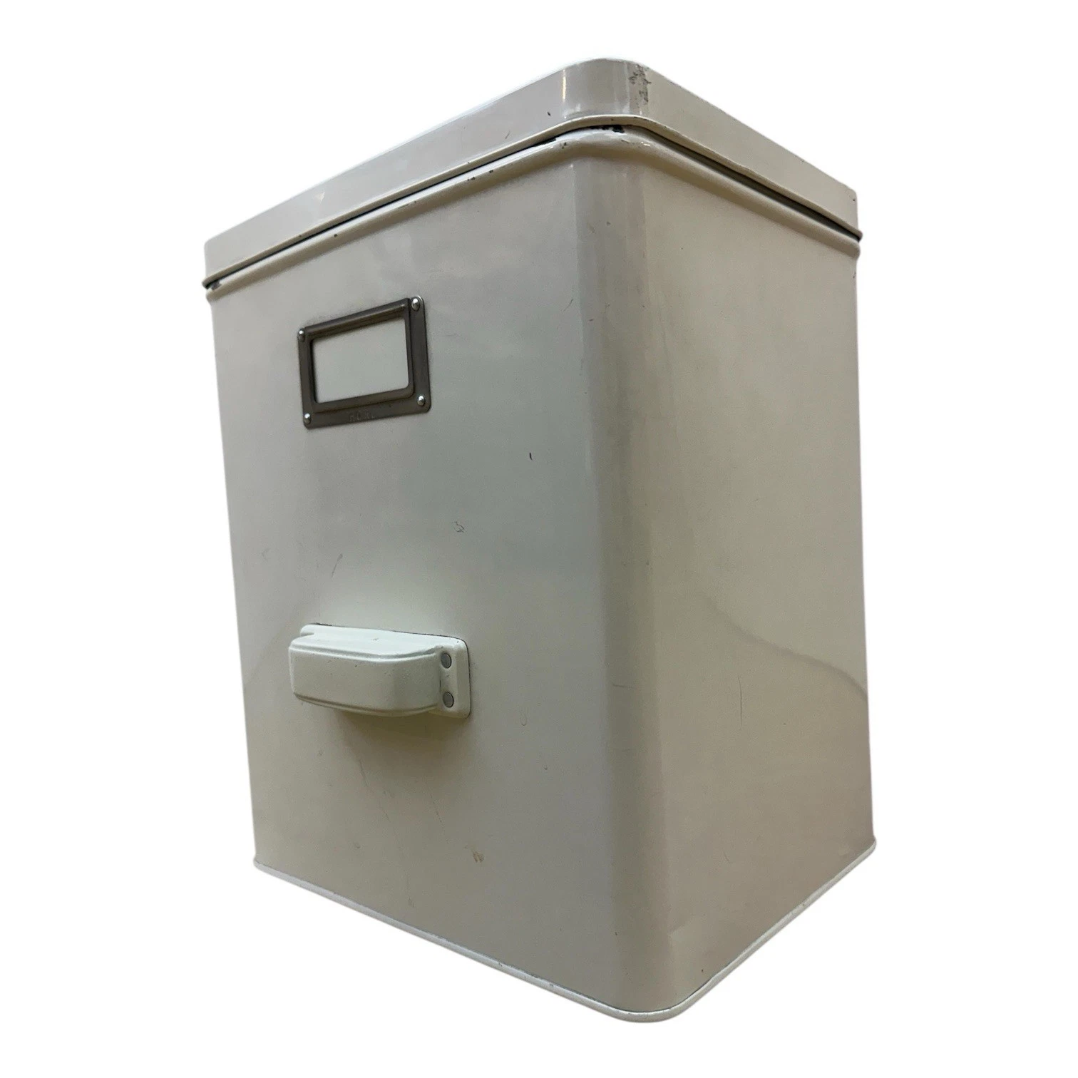 Große Metall-Apothekendose / Vorratsbehälter