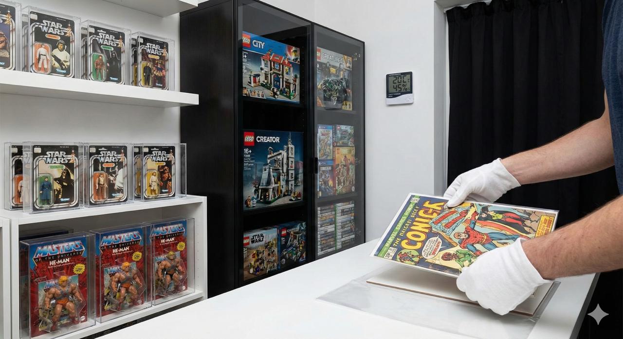 Sammlerstücke richtig lagern – Tipps für Retro-Games, LEGO und Karten