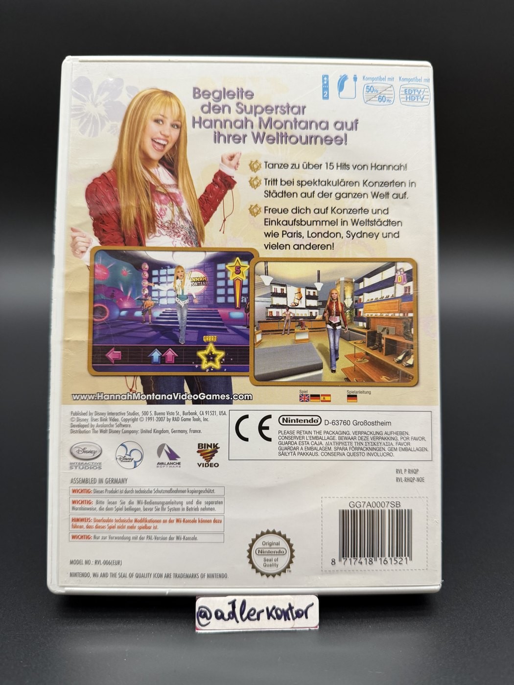 Hannah Montana Welttournee im Rampenlicht – Nintendo Wii – Bild 2