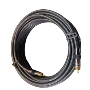 High End Cinch Kabel 15m – RCA Audio Kabel, vergoldete Stecker, OFC, ProfiTec