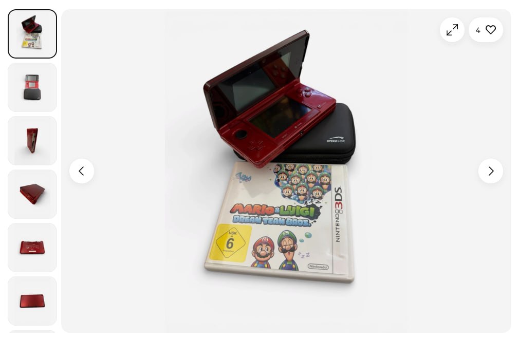 Nintendo 3DS XL Rot mit Mario & Luigi Dream Team Bros – Adler Kontor