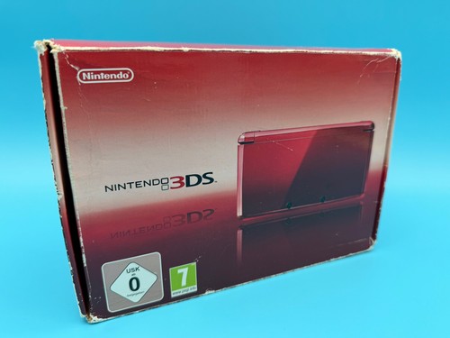 Nintendo 3DS Spielkonsole Metallic Rot – komplett im Originalkarton